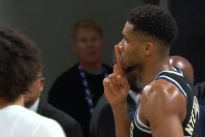 ！字母哥压哨绝杀步行者 比闭嘴+反嘘步行者球迷！